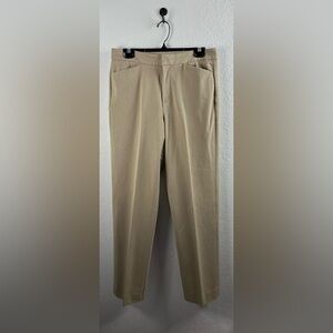 COLDWATER CREEK Womens Sz 8Natural Fit khaki Dress Pants Slacks Polyester Career